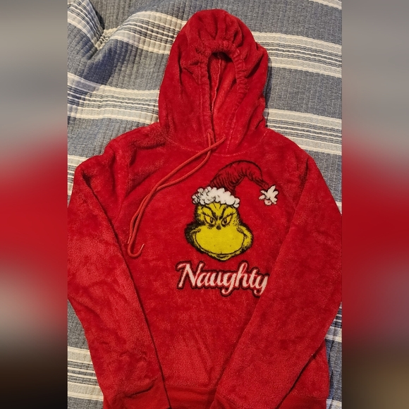 The Grinch Plush Naughty  Hoodie  Size S - Picture 1 of 4